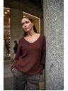 Moodo Barna Moodo egyszerű szabású pulóver