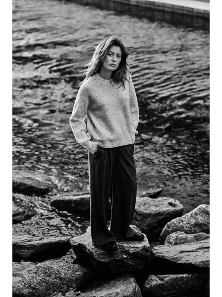 Moodo Ecru Moodo egyszerű szabású pulóver