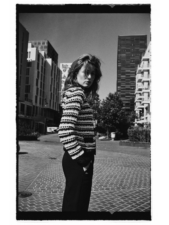 Moodo Fekete csíkos Moodo kardigán