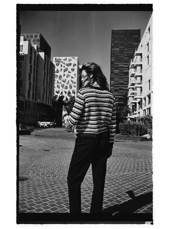 Moodo Fekete csíkos Moodo kardigán