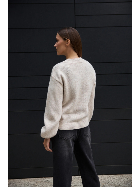 Moodo Bézs Moodo pulóver alkalmazással