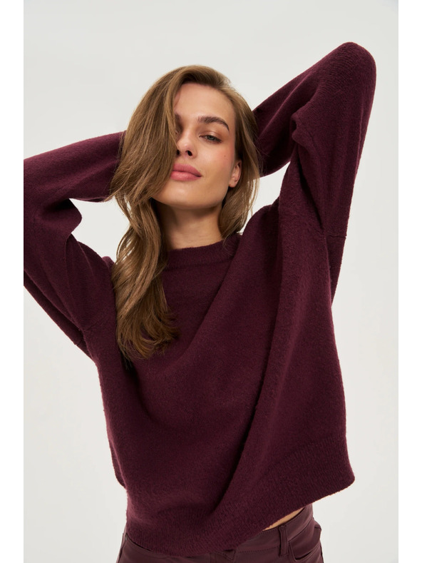 Moodo Sima burgundi pulóver Moodo