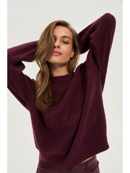 Moodo Sima burgundi pulóver Moodo