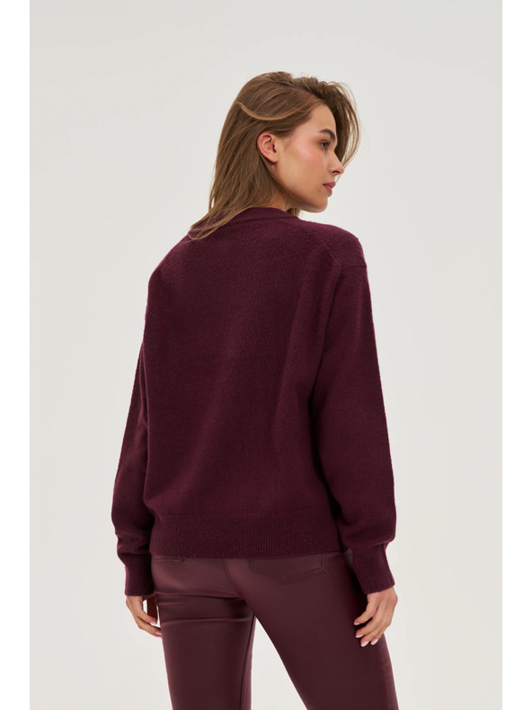 Moodo Sima burgundi pulóver Moodo