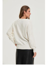 Moodo Fehér flitteres pulóver Moodo