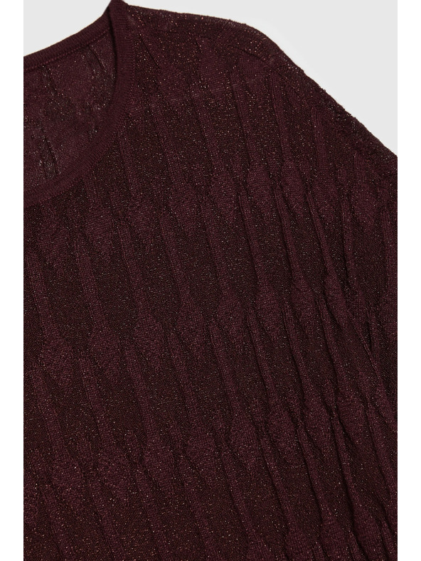 Moodo Barna rövid ujjú pulóver Moodo