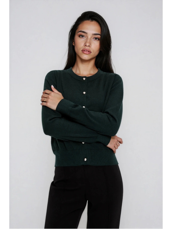 Moodo Sötétzöld kardigán Moodo