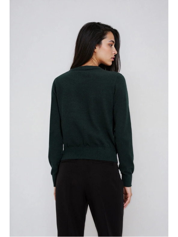 Moodo Sötétzöld kardigán Moodo