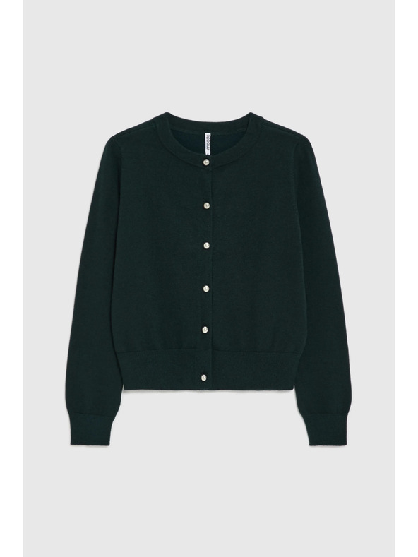 Moodo Sötétzöld kardigán Moodo
