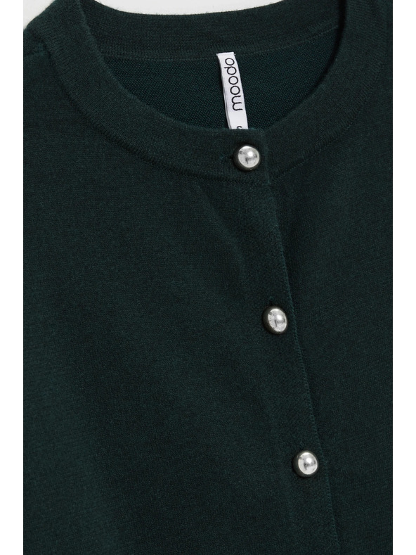 Moodo Sötétzöld kardigán Moodo