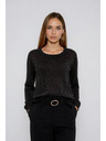 Moodo Fekete viszkóz pulóver Moodo