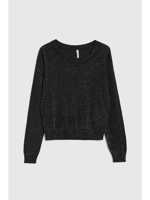 Moodo Fekete viszkóz pulóver Moodo