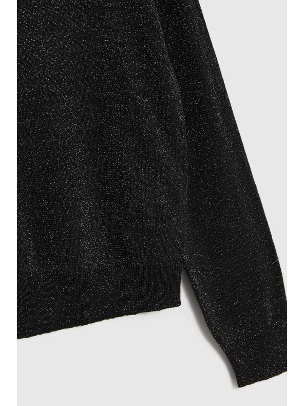 Moodo Fekete viszkóz pulóver Moodo