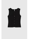 Moodo Kötött fekete mellény Moodo