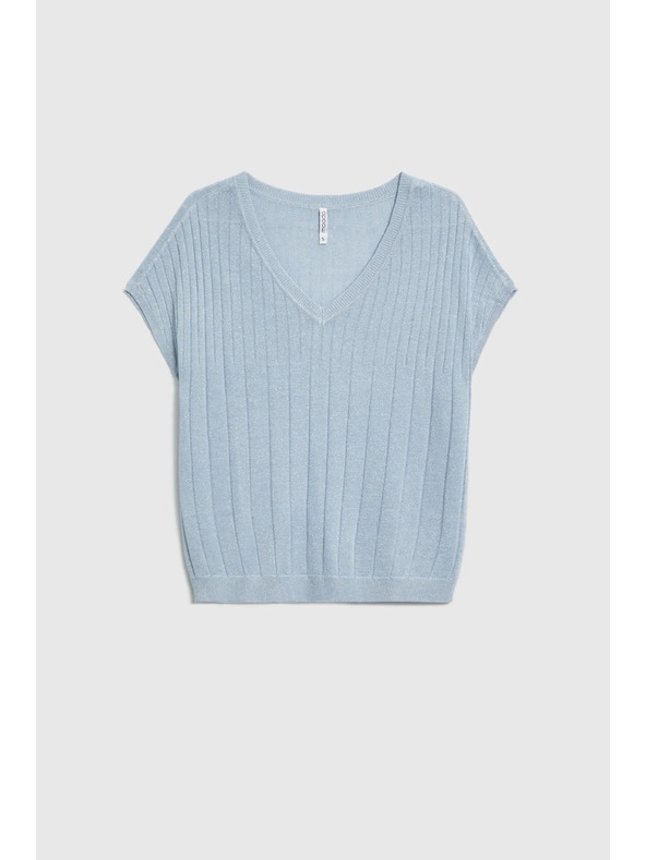 Moodo Világoskék rövid ujjú pulóver Moodo