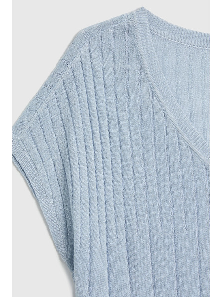 Moodo Világoskék rövid ujjú pulóver Moodo