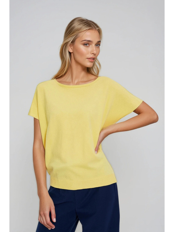 Moodo Vékony sárga pulóver Moodo