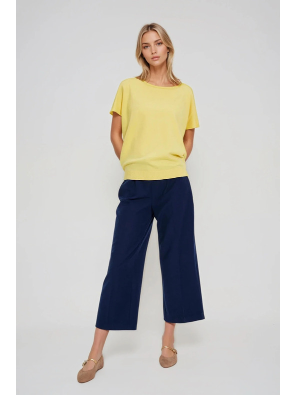 Moodo Vékony sárga pulóver Moodo