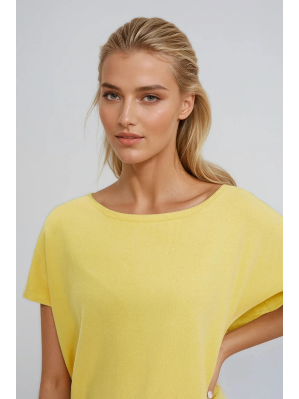 Moodo Vékony sárga pulóver Moodo