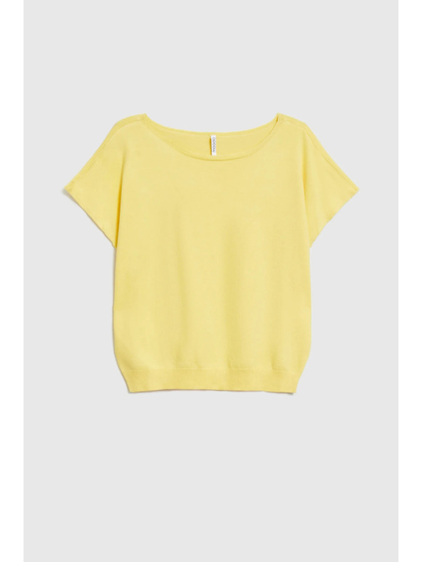 Moodo Vékony sárga pulóver Moodo