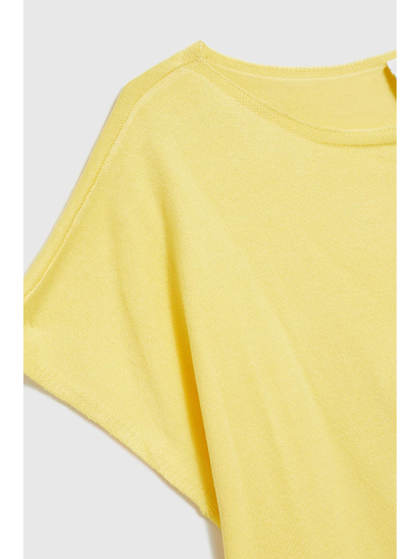 Moodo Vékony sárga pulóver Moodo