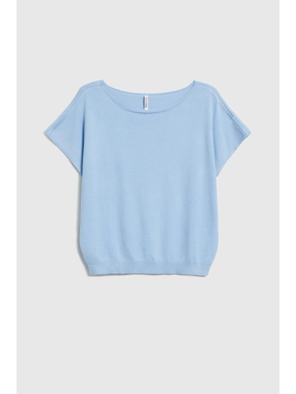 Moodo Vékony kék pulóver Moodo