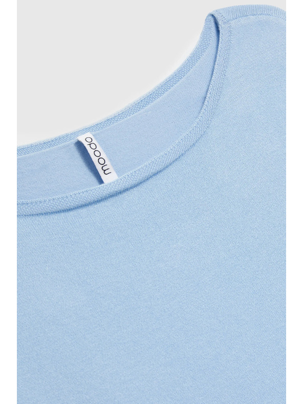 Moodo Vékony kék pulóver Moodo