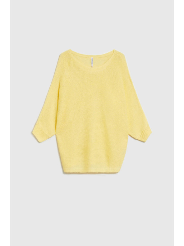 Moodo Vékony sárga pulóver Moodo