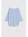 Moodo Vékony kék pulóver Moodo