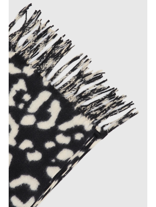 Moodo Krém leopárd mintás sál Moodo