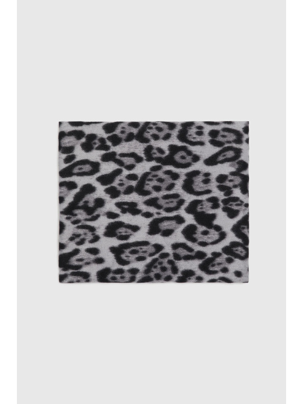 Moodo Szürke leopárd mintás sál Moodo