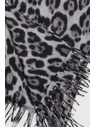 Moodo Szürke leopárd mintás sál Moodo