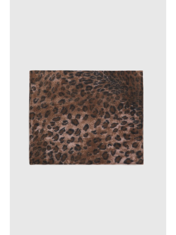 Moodo Barna leopárd mintás sál Moodo
