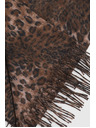 Moodo Barna leopárd mintás sál Moodo