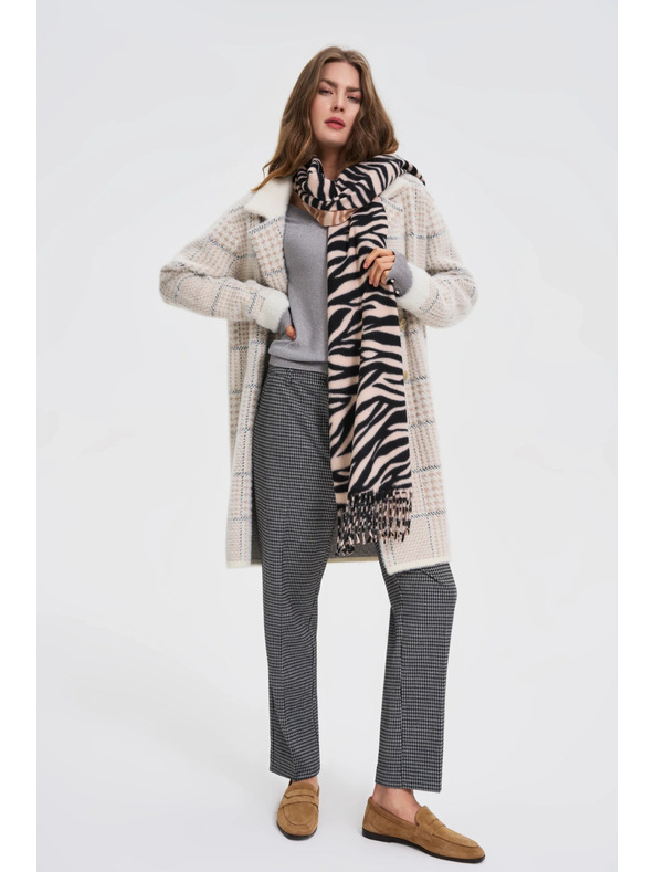 Moodo Bézs állat mintás sál Moodo