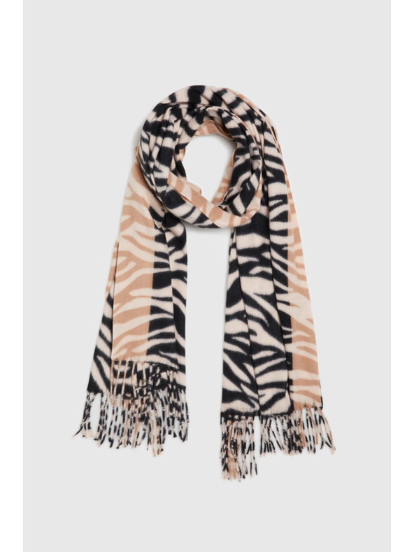 Moodo Bézs állat mintás sál Moodo