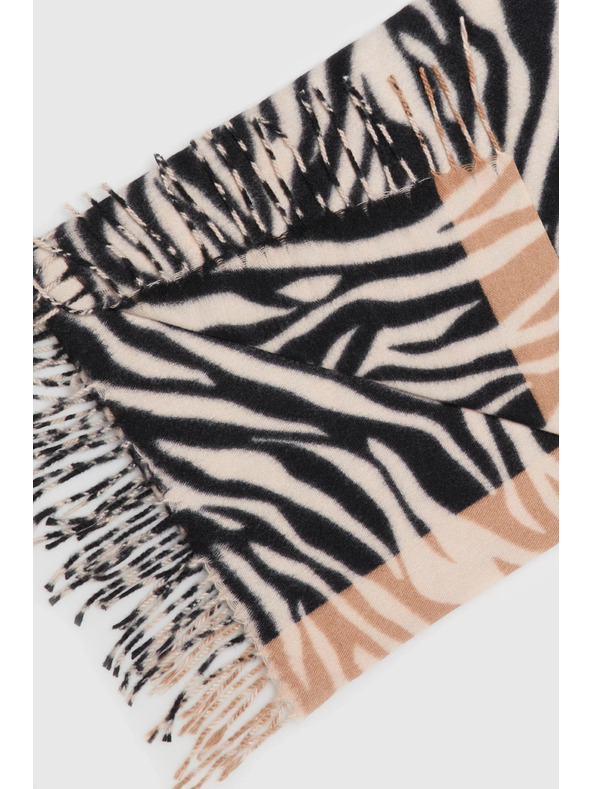 Moodo Bézs állat mintás sál Moodo