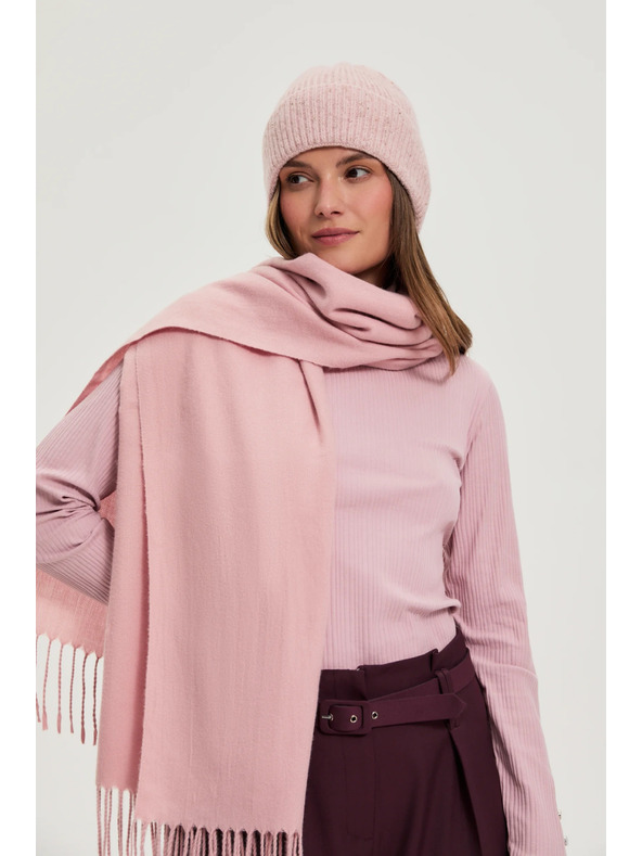 Moodo Rózsaszín rojtos sál Moodo