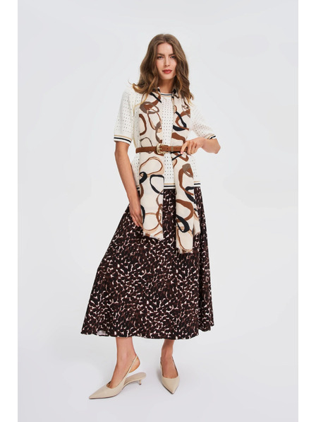 Moodo Mintás bézs sál Moodo