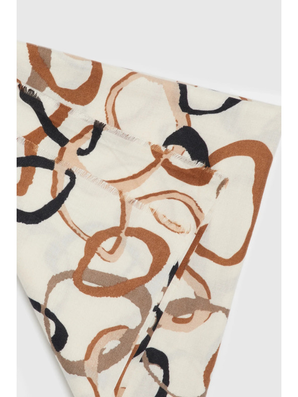 Moodo Mintás bézs sál Moodo