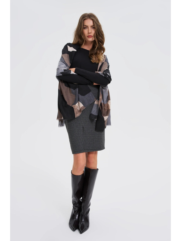 Moodo Mintás szürke sál Moodo