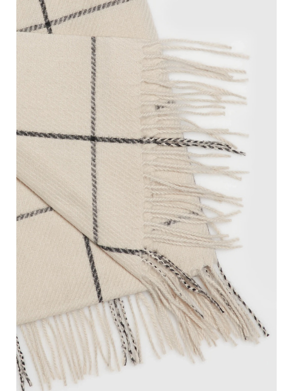 Moodo Bézs rojtos kockás sál Moodo