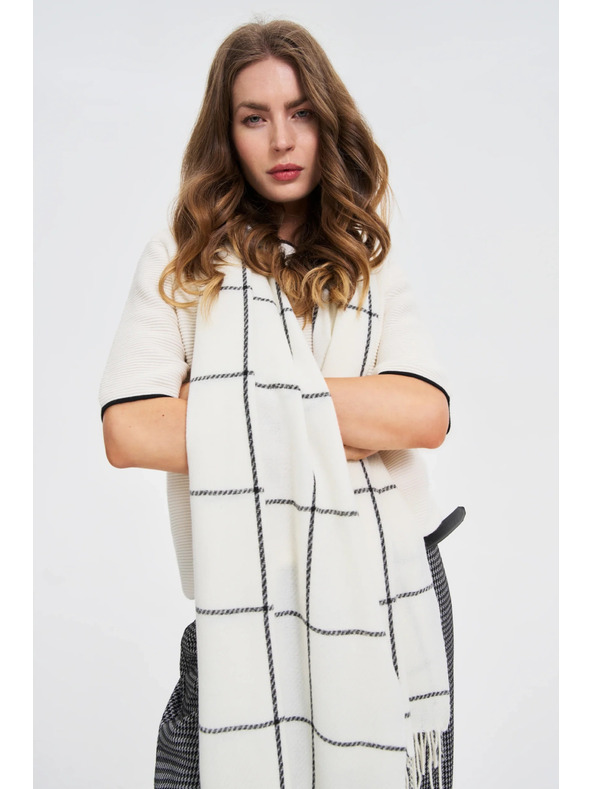 Moodo Fehér kockás sál Moodo