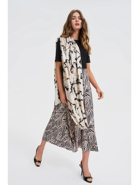 Moodo Bézs mintás kendő Moodo