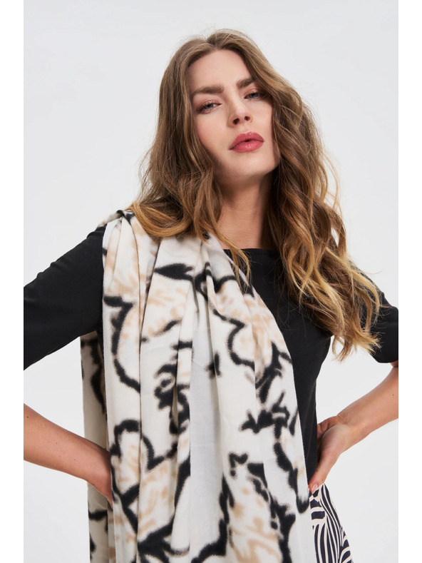 Moodo Bézs mintás kendő Moodo