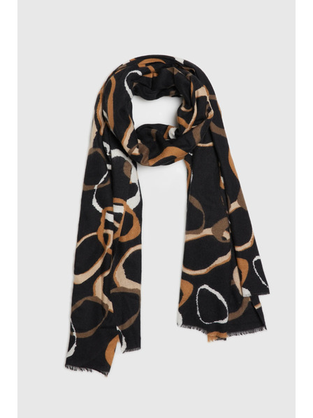 Moodo Fekete mintás sál Moodo