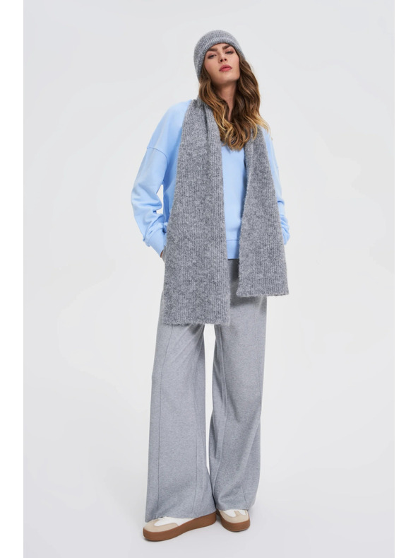 Moodo Szürke gyapjú keverék sál Moodo