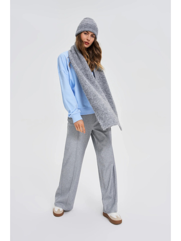 Moodo Szürke gyapjú keverék sál Moodo