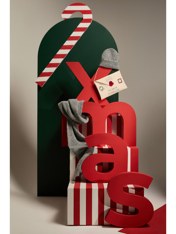 Moodo Szürke gyapjú keverék sál Moodo