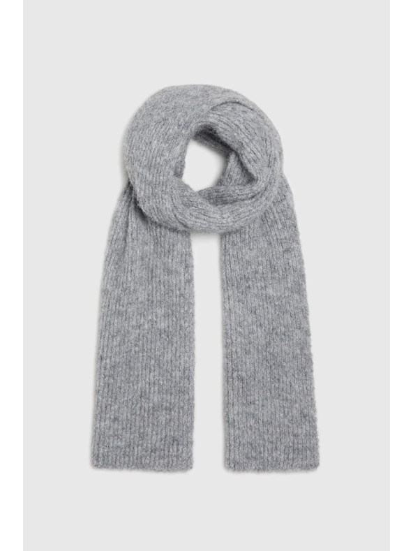 Moodo Szürke gyapjú keverék sál Moodo